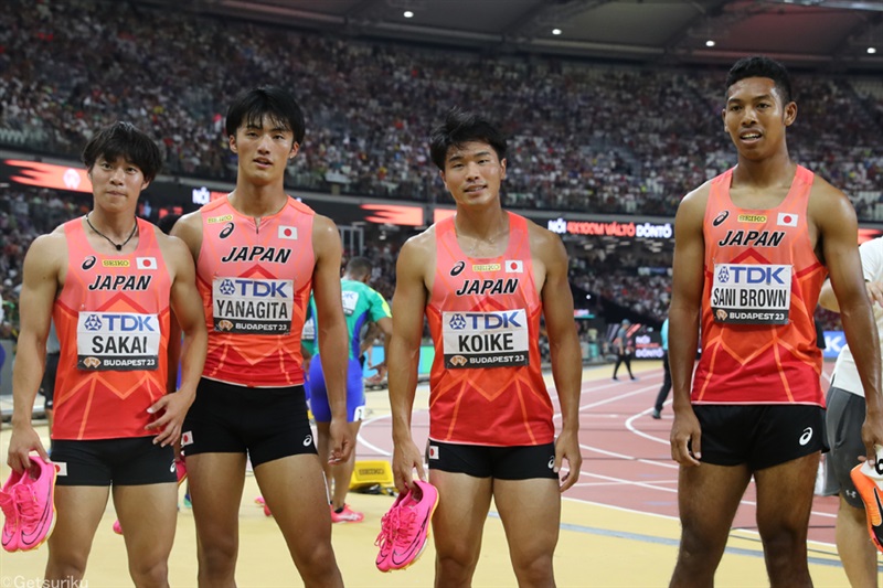 男子4×100mRの日本は5位 メダルを逃すも37秒83で2大会ぶりの入賞／世界陸上