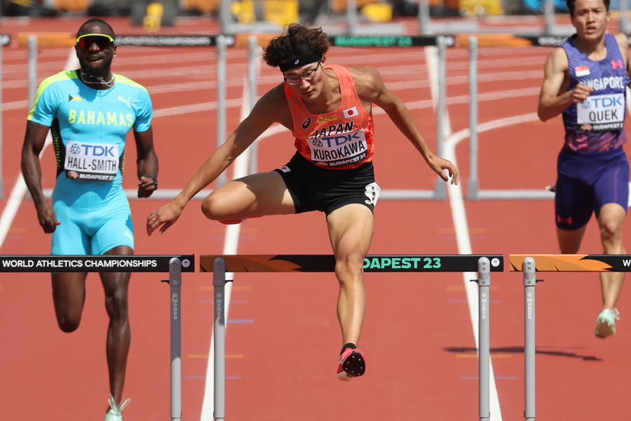 黒川和樹が400mＨ2大会連続準決勝へ！今季ベスト48秒71で3着通過／世界陸上