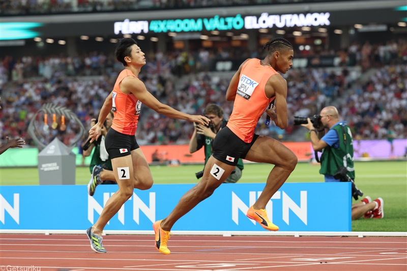 男子4×400mRは日本歴代2位の力走もまさかの予選落ち 佐藤拳太郎「信じられない結果」中島「冷静さに欠けた」／世界陸上