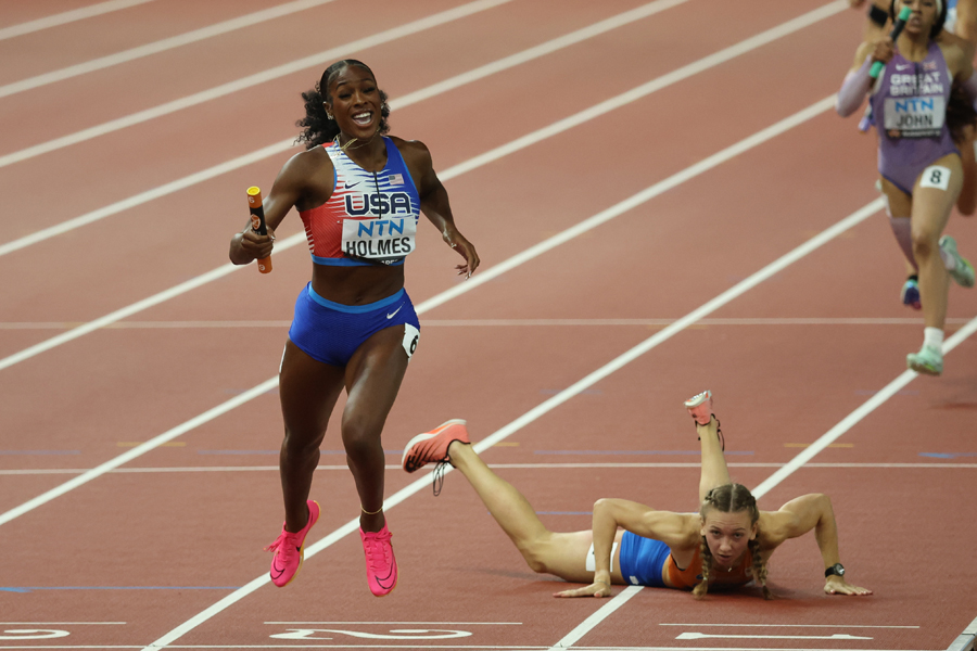 男女混合4×400ｍRは米国が世界新で王座奪還！ オランダは金メダル目前でボルが転倒／世界陸上