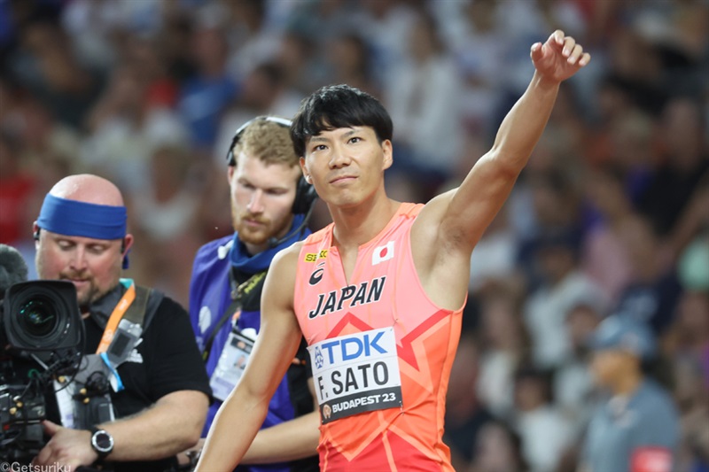 400m・佐藤風雅は自己新44秒88で準決勝4着「今出せる限界を出せた」マイルリレーで「メダルを形に」／世界陸上