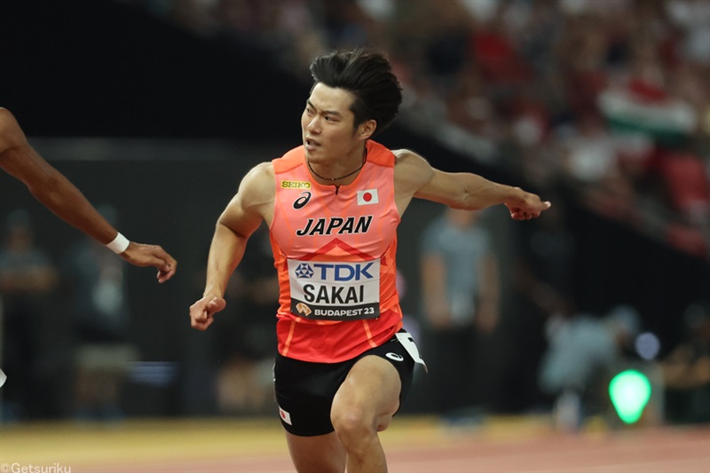 坂井隆一郎は10秒22で5着、100ｍ2大会連続セミファイナルならず／世界陸上