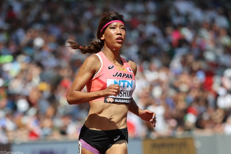 女子100m・君嶋愛梨沙は11秒73で予選7着 女王フレイザー・プライスと隣で力走／世界陸上