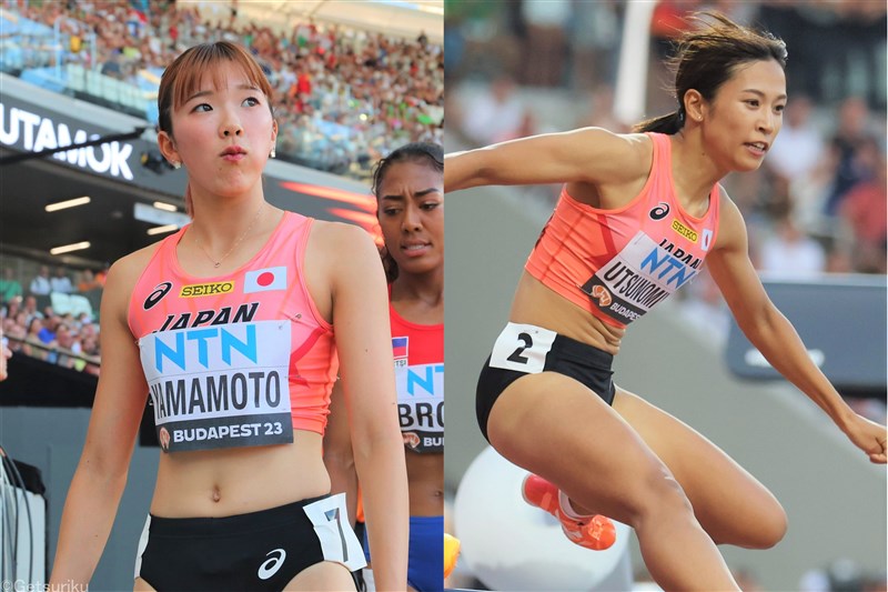 女子400mHは山本亜美＆宇都宮絵莉が予選敗退「次は自力で出場したい」ともに追加代表入り／世界陸上