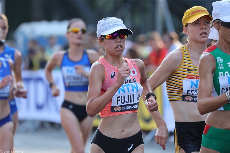 女子20km競歩・藤井菜々子は1時間30分10秒で14位、3大会連続入賞ならず／世界陸上