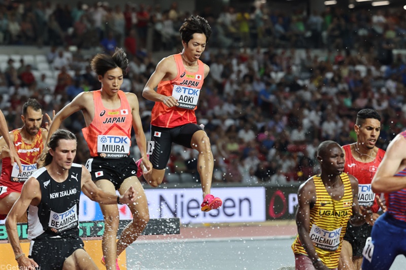 3000m障害・青木涼真も初のファイナルを力走！8分24秒77で14位／世界陸上