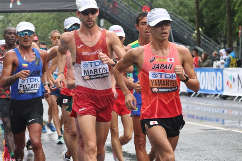 男子20km競歩王者・山西利和3連覇ならず24位「レースペースへの余裕がなかった」／世界陸上