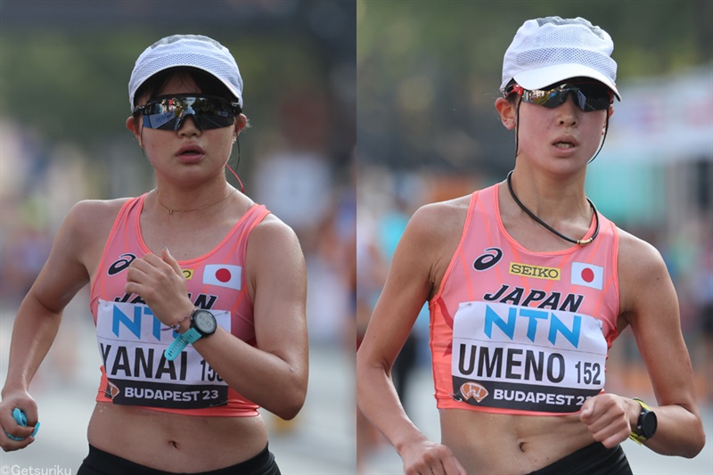 女子20km学生コンビは柳井30位、梅野35位 初の世界大会で経験／世界陸上