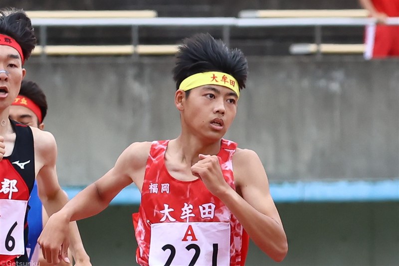 【男子3000m】本田桜二郎（大牟田高1）8分15秒01＝高1歴代4位タイ