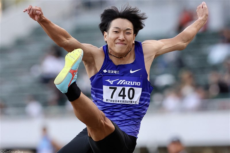 泉谷駿介1年ぶり走幅跳で8m10の自己新!!!今季振り返り「75点、完璧なレースなかった」／全日本実業団