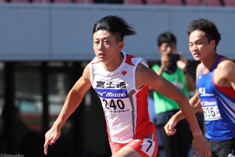 400m日本記録保持者・佐藤拳太郎が200m自己新の20秒70で制す！「スピードが足りていない」／全日本実業団