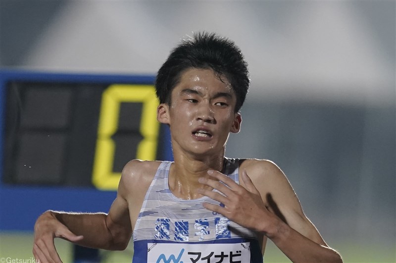 須磨学園高・折田壮太が3000m8分00秒13の高校歴代4位！ 青学大への入学前に快走