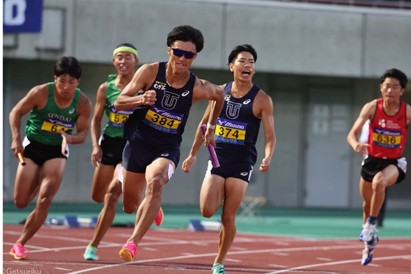 栁田大輝「今年ラスト楽しみたい」100m準決勝進出、4×100mRも決勝へ／日本IC