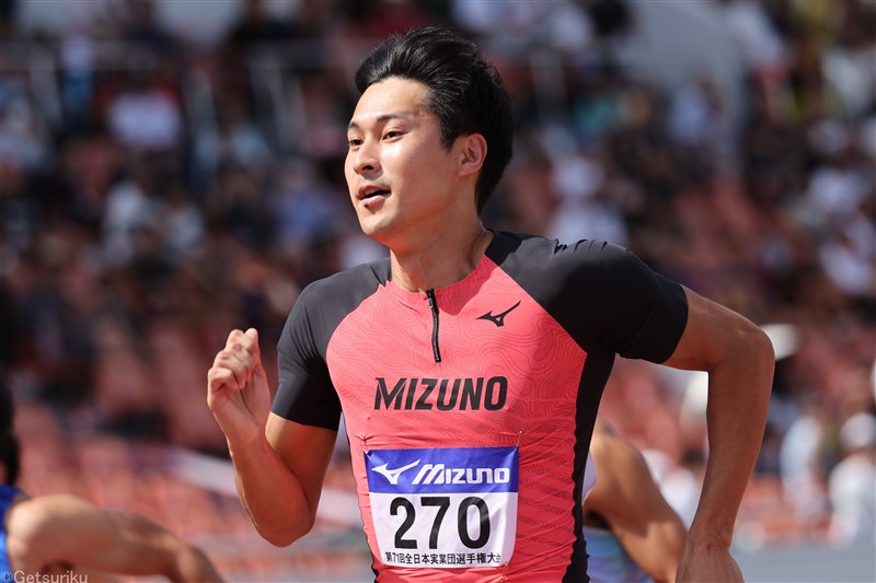 飯塚翔太が母校・中大で今季2戦目に出場！肌寒い中で100m10秒39＆20秒81