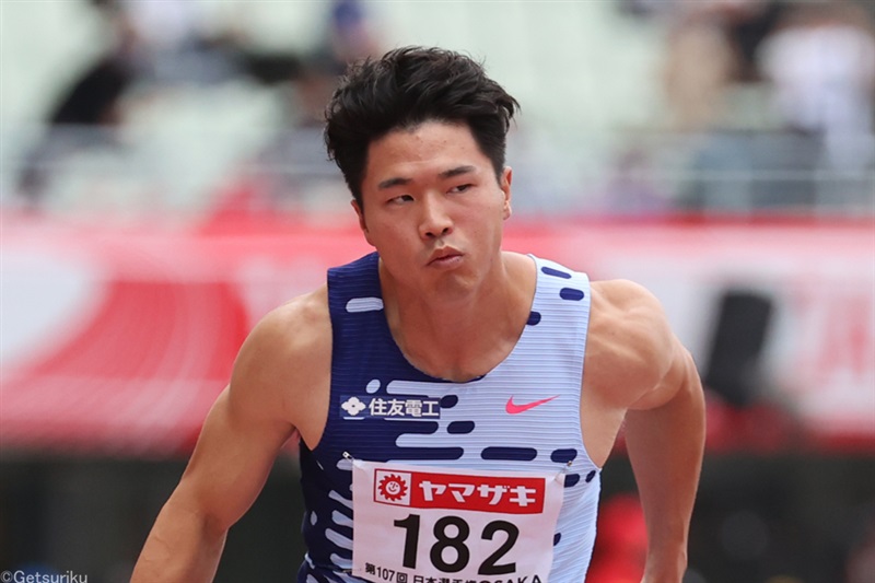 100m・小池祐貴は堂々1着通過！スタートでバランス崩しながらも10秒27で他を圧倒／アジア大会