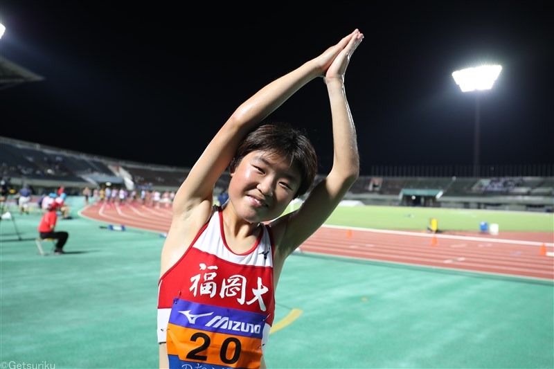 女子10000m大東大ワンジルがV 福岡大の宮原なな佳が日本人トップ 強みは「陸上が大好き」／日本IC