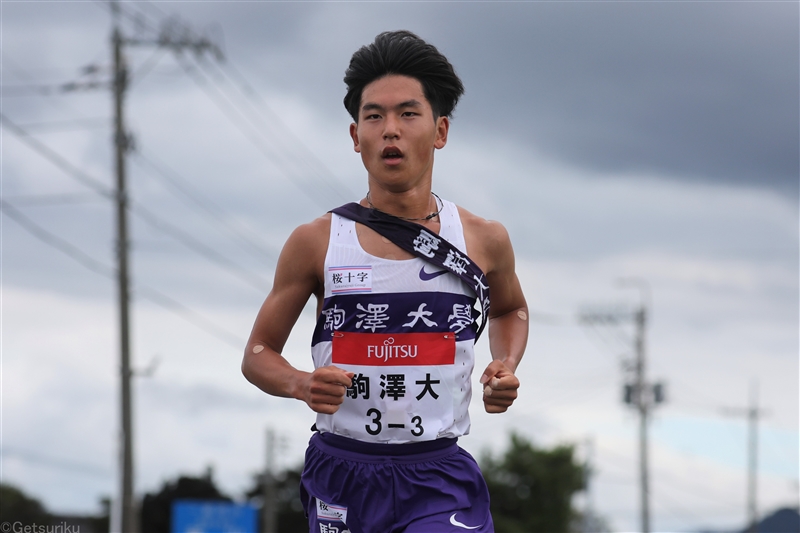 駒大2年生・山川拓馬がエース区間を快走！「田澤さんの記録まで行きたかった」／出雲駅伝