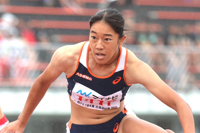 【女子100ｍH】谷中天架（大分雄城台高2）13秒55＝高2歴代3位