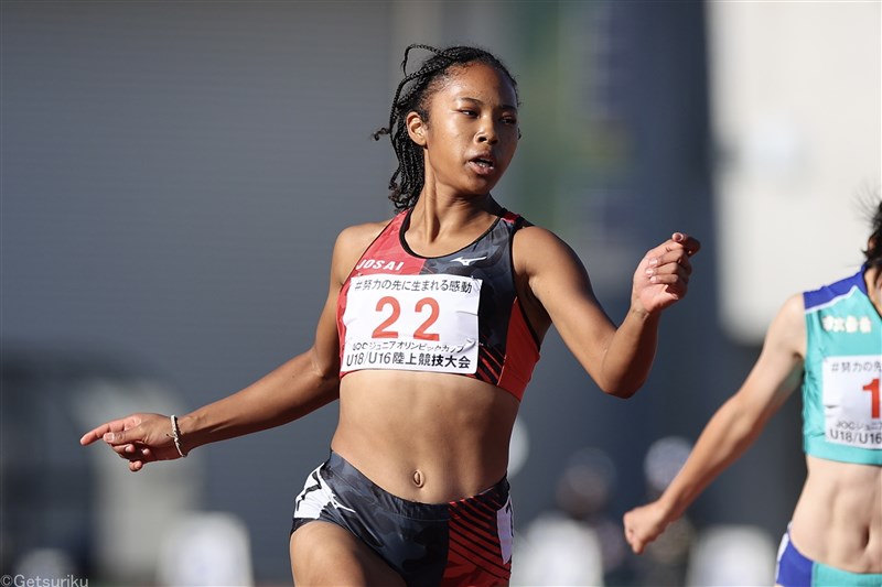 ロス瑚花アディアがU18女子100mで復活の11秒66！2年ぶり全国タイトル「久しぶりに戻ってこられた」／U18・16大会