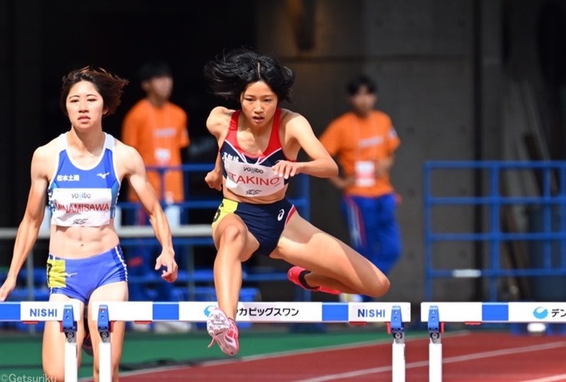 インターハイ400mH女王の瀧野未来56秒90 8年ぶりの高校新「ラストチャンスで出すことができた」／新潟ACC