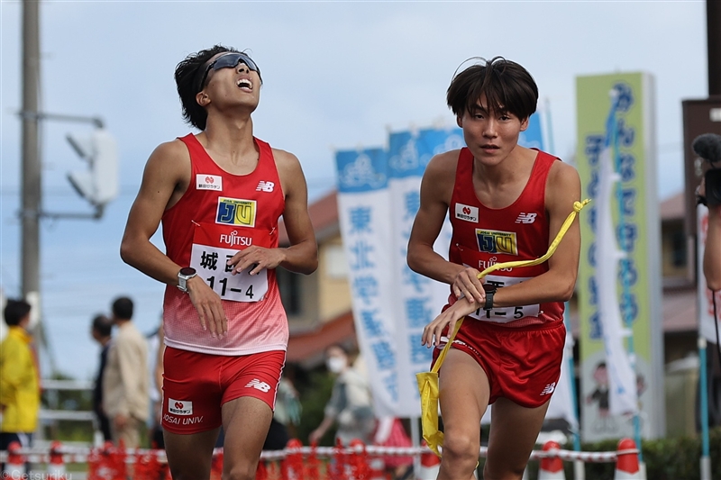 城西大が学生駅伝初のトップ3！「強さを証明できた」1区転倒のアクシデントから驚異の追い上げ／出雲駅伝