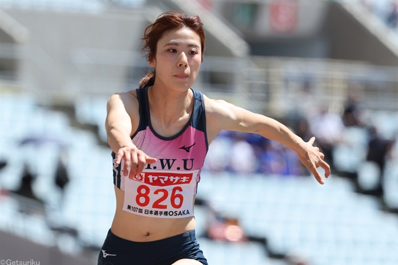 三段跳学生記録保持者の船田茜理が走幅跳で6m29の関西学生新