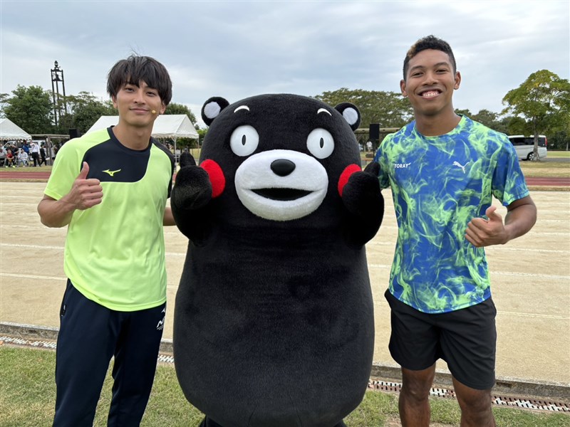 サニブラウン、橋岡が熊本で「地方企業からミライをスポーツフェス」に参加！サニブラウンはくまモンとの50m対決に圧勝！