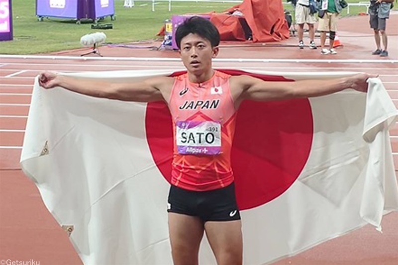 400m佐藤拳太郎が銀メダルも「勝ちきれないのが弱いところ」／アジア大会