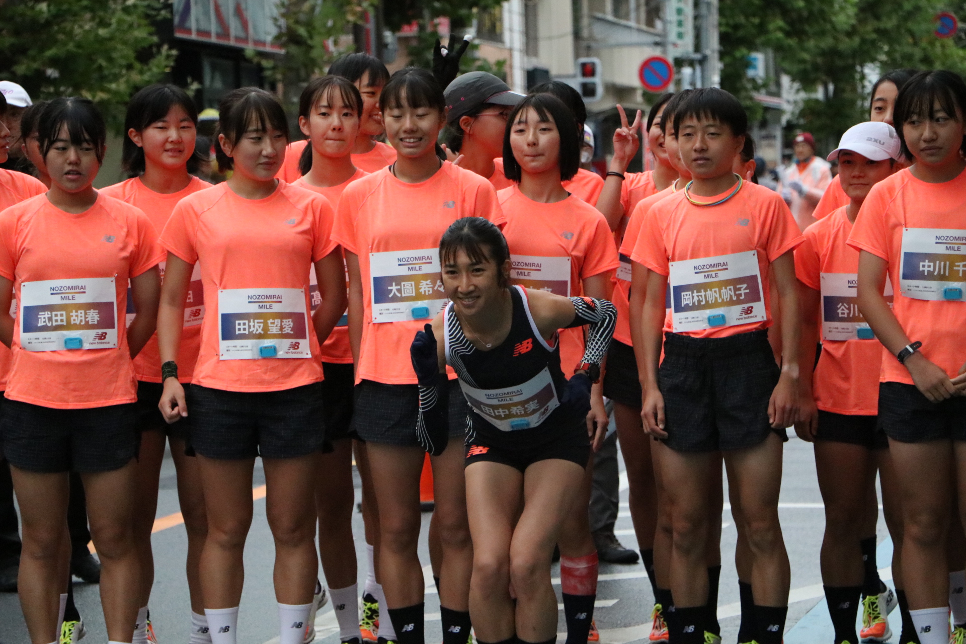 田中希実が若きランナーと渋谷を疾走！「NON STOP PROJECT」選考レース 未就学児と交流も