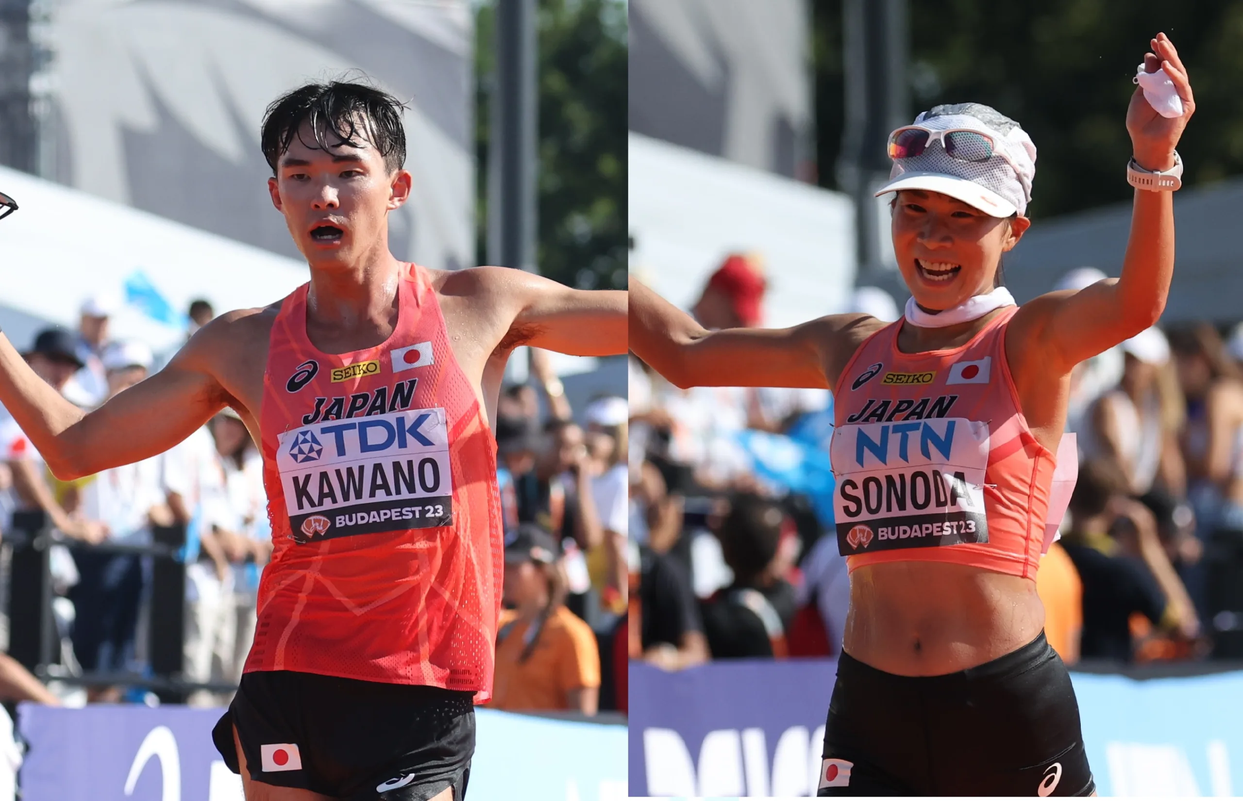 パリ五輪で初実施 国内初の男女混合競歩リレーに川野将虎と園田世玲奈がタッグ