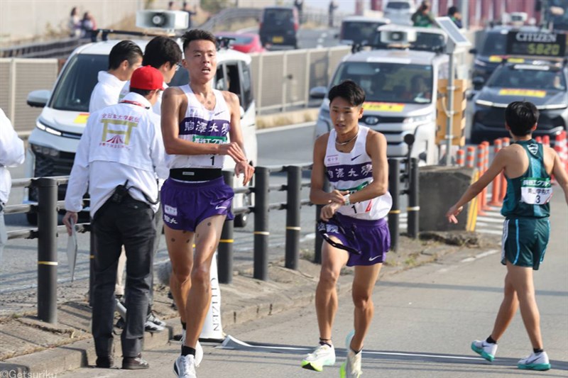 2区は3人が区間新！駒大・佐藤圭汰、青学大・黒田朝日、東農大・前田和摩が快走／全日本大学駅伝