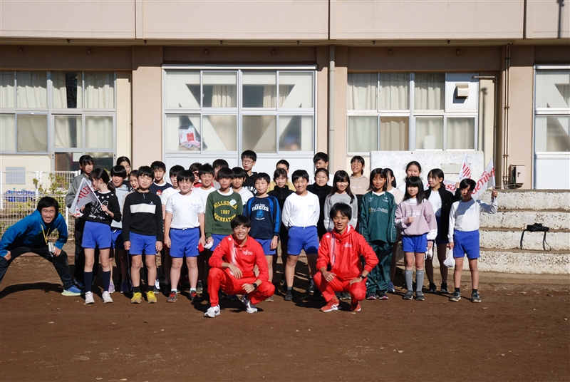 富士通競歩の髙橋英輝と村山裕太郎が小学生に“世界の歩き”伝授！「楽しいと言ってもらえた」