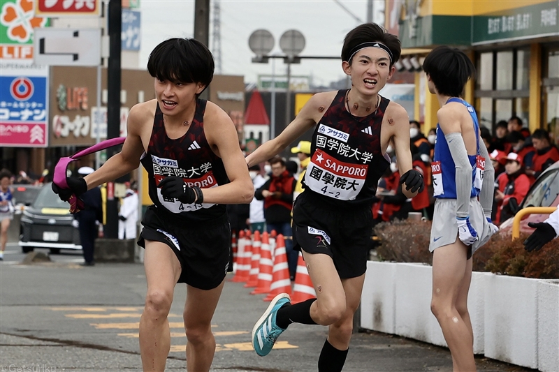 國學院大 2区平林清澄の8人抜きなどで1区17位から往路6位と追い上げ「復路はシード争い」／箱根駅伝