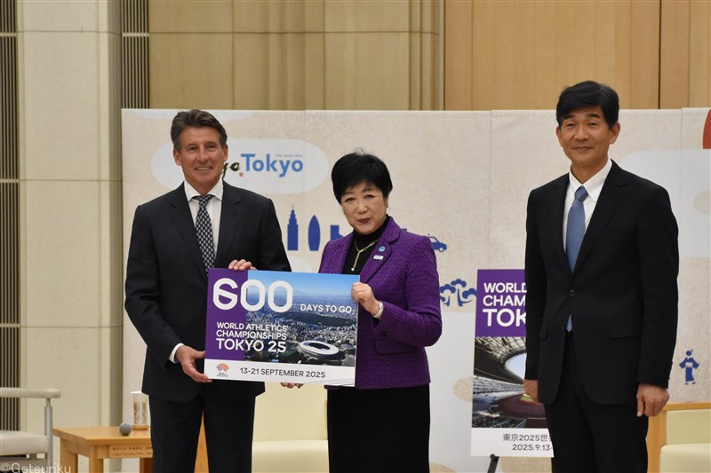 東京世界陸上まであと600日 世界陸連コー会長が小池都知事と面会「これまでの経験を総動員して準備したい」