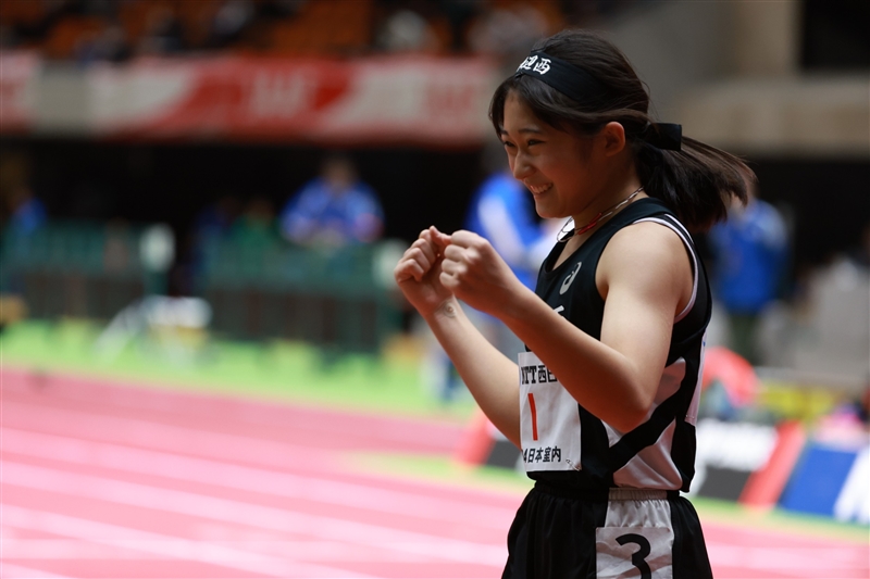 中2の三好美羽 60m圧巻の7秒42！今季U18世界リスト3位の快レコード「日本選手権出場と全中優勝が目標」／日本室内