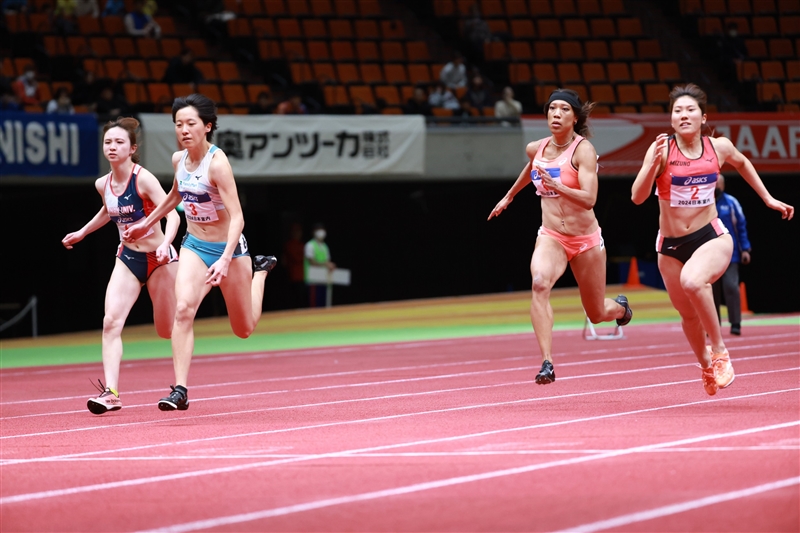 女子60mは鶴田玲美が7秒38でV「自信にしていきたい」兒玉、君嶋とトップ3役者がそろう／日本選手権室内