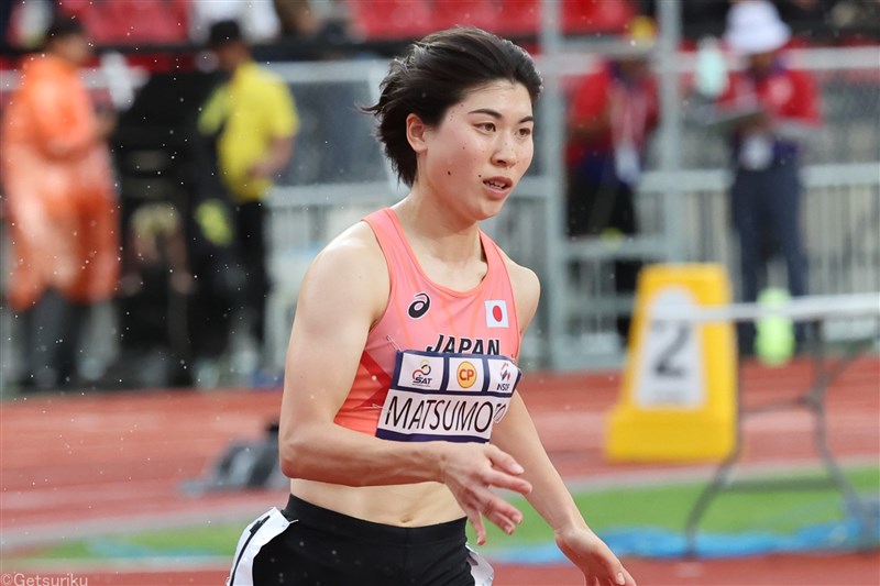 松本奈菜子が女子400mで日本勢金メダル第1号に！久保山晴菜は4位／アジア室内