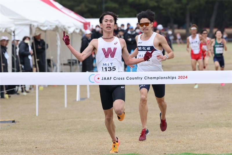 男子は山口智規が29分16秒で優勝！井川龍人との早大現役・OBラスト勝負を制す／日本選手権クロカン