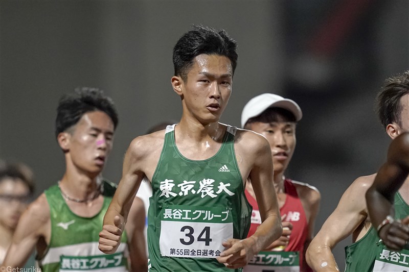 前田和摩が3000m7分57秒25 U20日本歴代4位で同い年のライバル抑え復調アピール