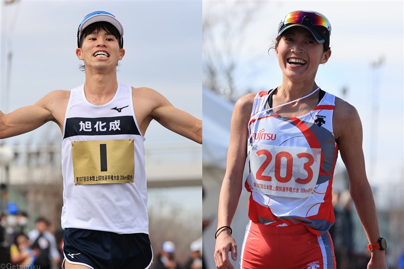 日本がマラソンリレーパリ五輪出場権を2枠獲得！池田向希＆岡田久美子が銀メダル！ 髙橋＆渕瀬が17位で滑り込み／世界競歩チーム選手権