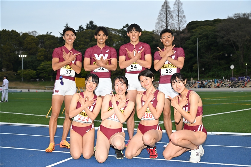 早大が男女総合初Vでインカレ戦線に弾み！男女スプリントハードルの西と林がMVP／東京六大学対校