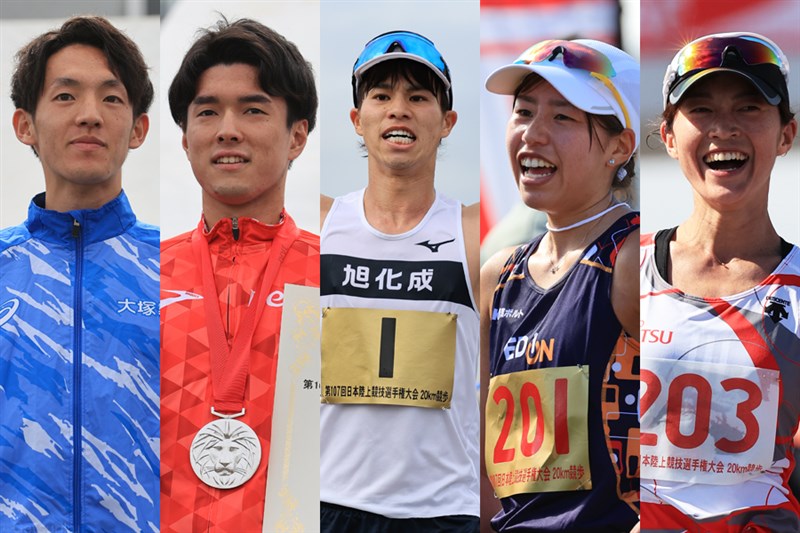 パリ五輪20km競歩代表に池田向希、濱西諒、古賀友太！ 女子は藤井菜々子と岡田久美子 男女混合はWエントリーの岡田に川野将虎、高橋和生、柳井綾音が選出