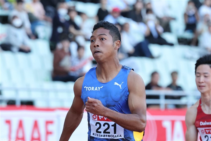 サニブラウン100ｍ10秒15で6位 今季屋外3レース目はデグラス、ジェイコブスらと接戦