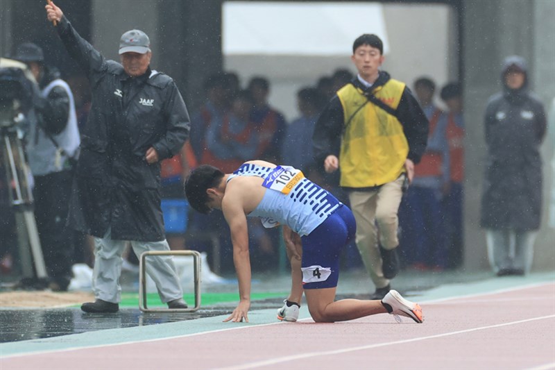 男子100m・多田修平にアクシデント 右脚痛め予選途中棄権／織田記念