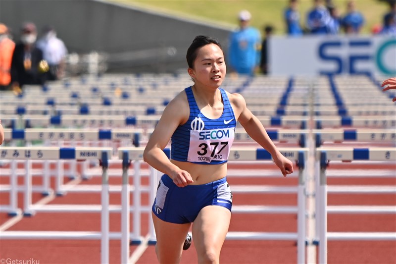 大学院生の本田怜が100mH13秒13の学生新記録 昨年の関東インカレ女王が12年ぶり更新