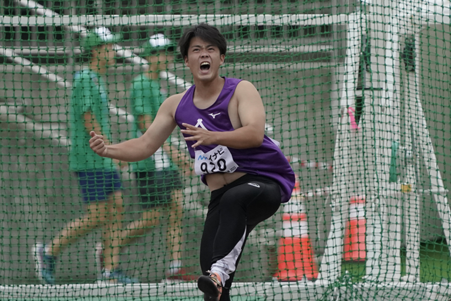 男子5000mW星合柑太が21年ぶり大会新 全国入賞の円盤投・田中伸明、やり投・鈴木凰士朗も快投見せる／IH岐阜県大会