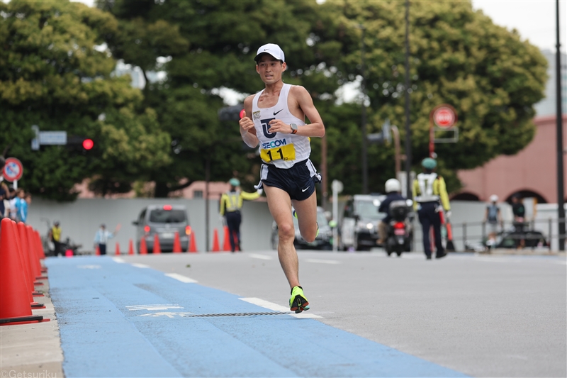 東洋大・梅崎蓮が3年連続表彰台となる2位！ 最上級生「自分たちで東洋大を立て直そう」／関東IC
