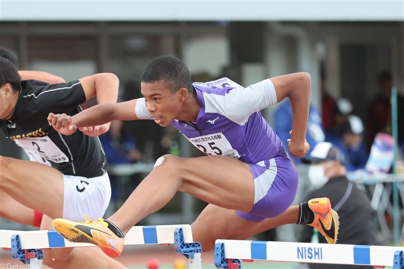 【男子110mH】古賀ジェレミー（東京高2）14秒05＝高2歴代4位タイ
