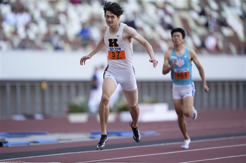 400m豊田兼が45秒82で初優勝！慶大主将として覚悟の激走／関東IC