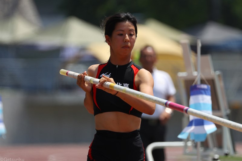 女子棒高跳・清水葵が県高校新！ U18女子100m5位の前田さくらがスプリント2冠 伊澤健斗200m、400m自己新V／IH鳥取県大会